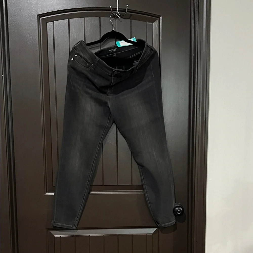 Liverpool Dark Gray Skinny Jeans - Picture 1 of 2